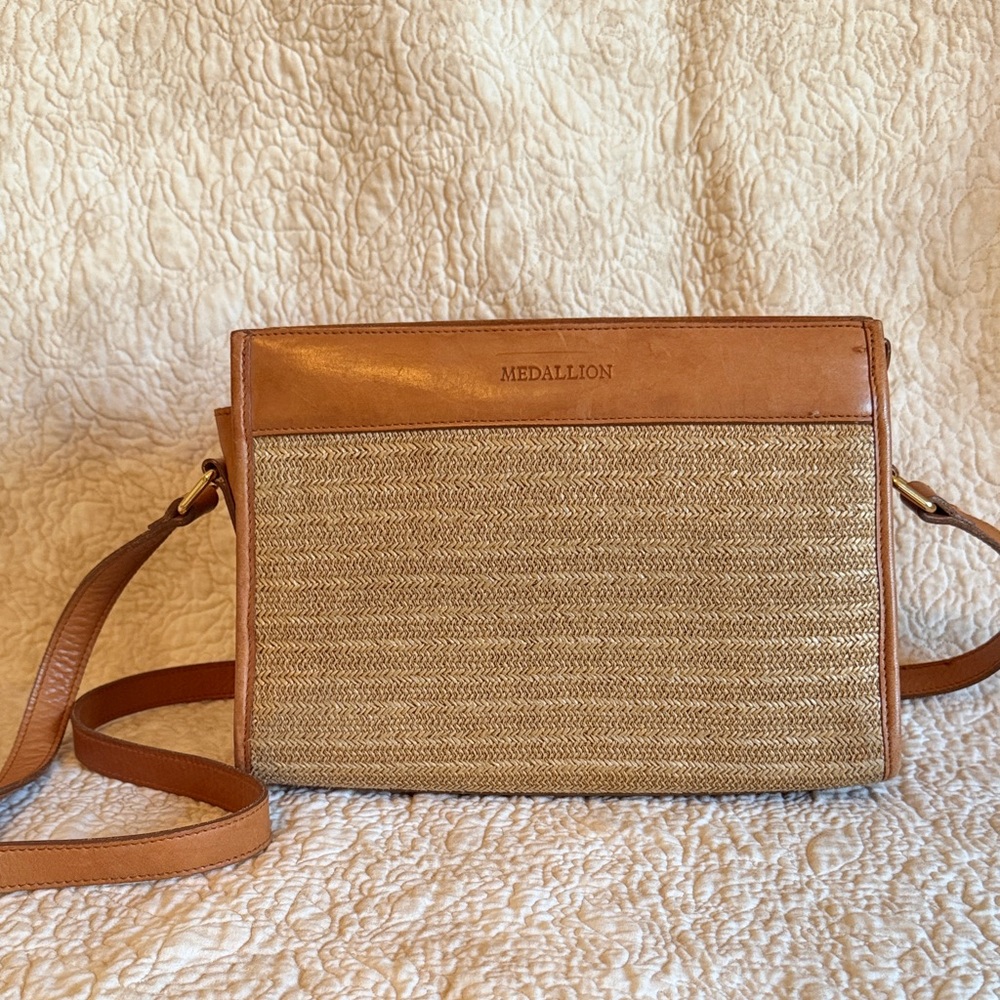 Tan and Brown Crossbody Bag